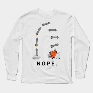 Rocket Falling Landing Fail Long Sleeve T-Shirt